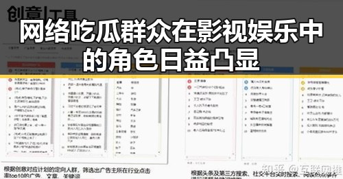 网络吃瓜群众在影视娱乐中的角色日益凸显